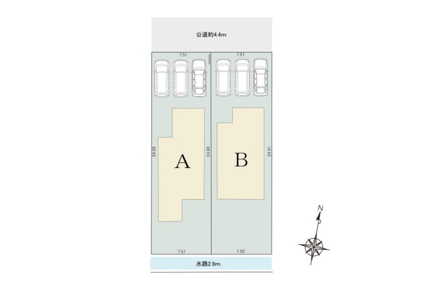 ガーデンスクエア柳津町北塚Ⅱ　Ｂ棟